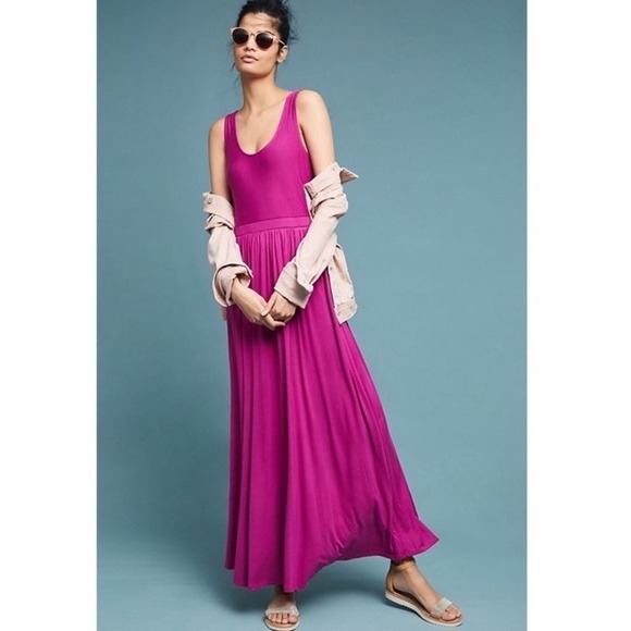 Anthropologie Dresses & Skirts - Anthropologie Fuchsia Maxi Dress